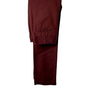 Dalia Collection Burgundy Straight Leg Pants Jeans Sz 4 Cotton Stretch